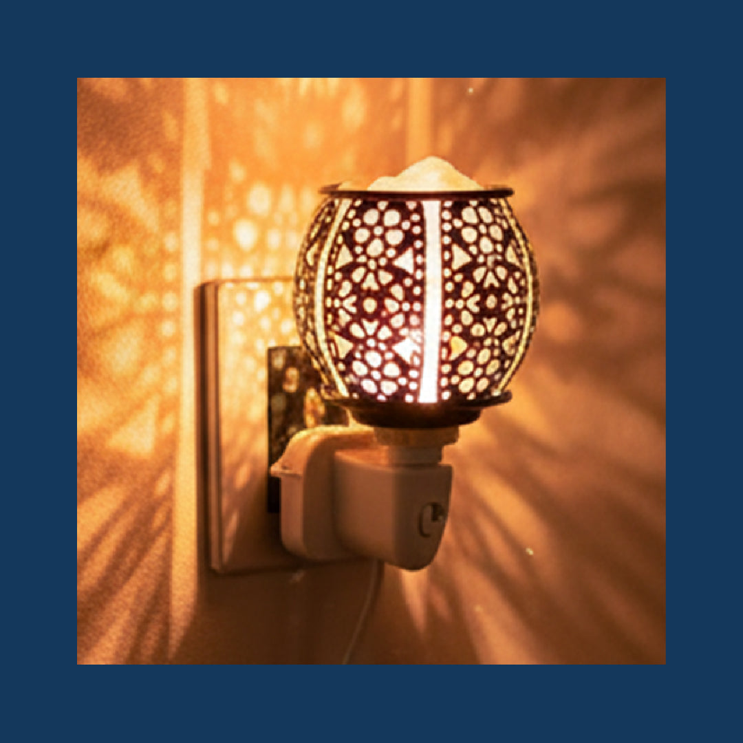 Himalayan Salt Night Light Holder – Flower Shape