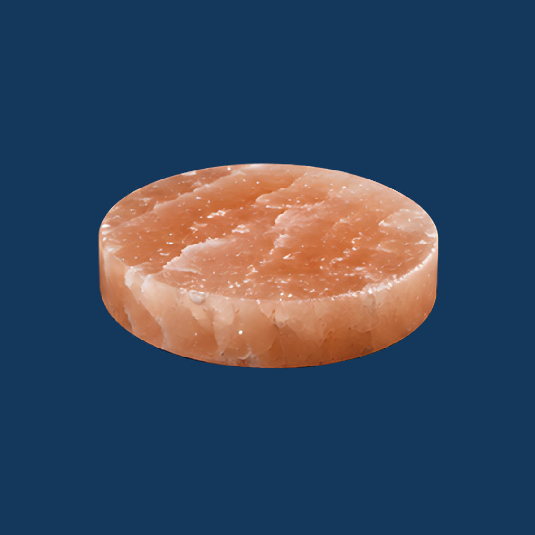 Himalayan Pink Salt Tile – Round 8 × 8 × 1 Inch