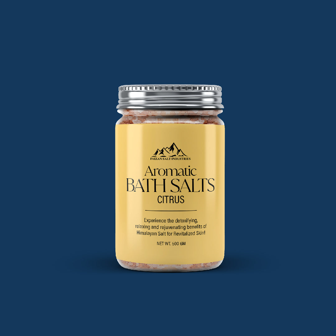 Himalayan Aromatic Bath Salt Jar – Citrus