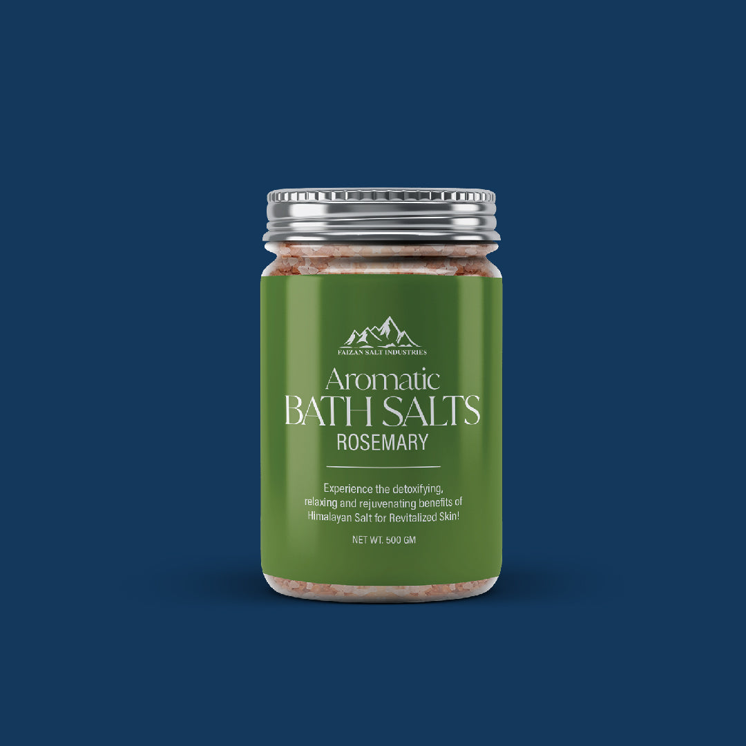 Himalayan Aromatic Bath Salt Jar – Rosemary