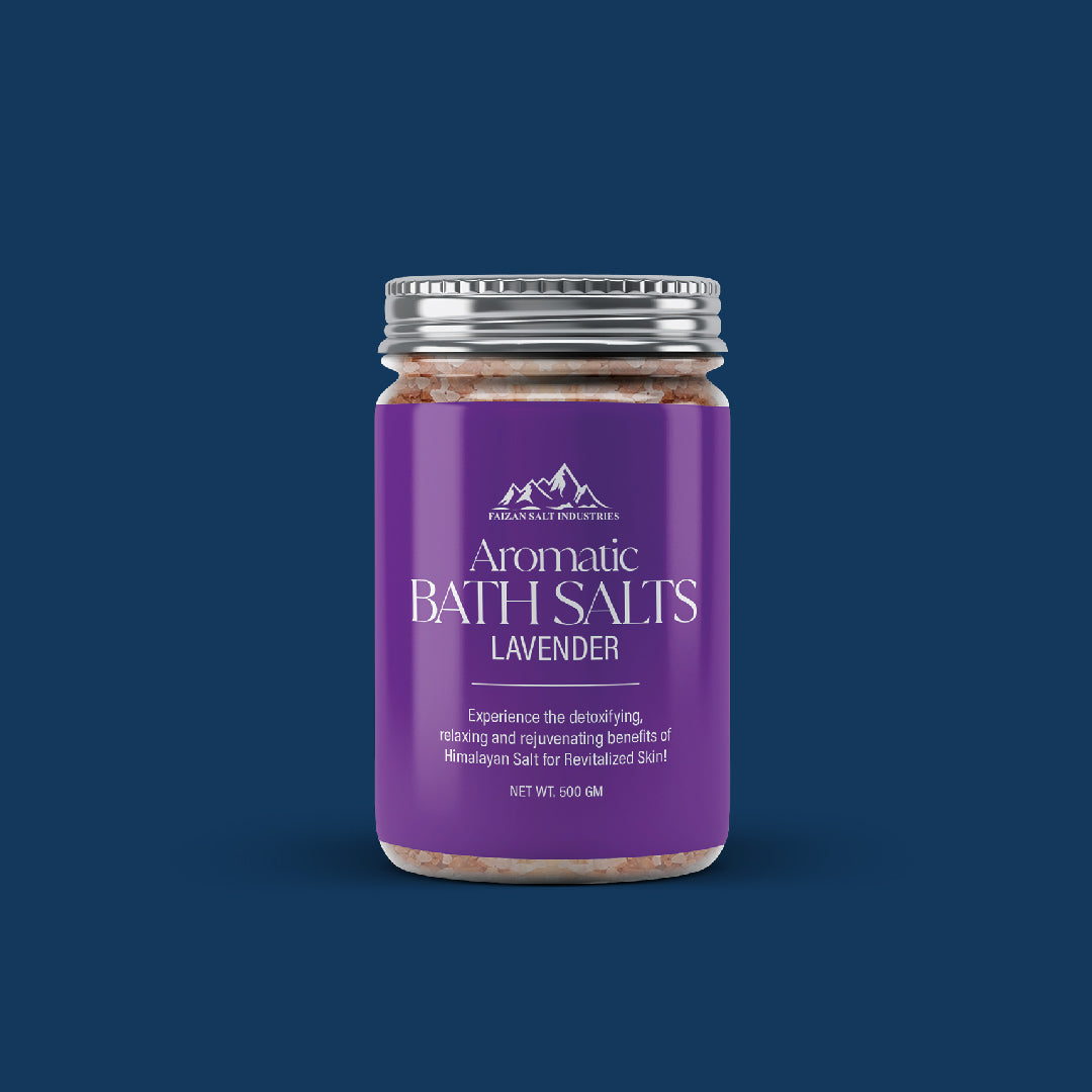 Himalayan Aromatic Bath Salt Jar – Lavender