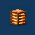 Himalayan Wooden Crafted Pink Salt Lamp – Square Shape